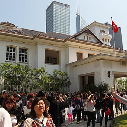 Government House in Central welcomes the public on Open Day in March. Pan-democrats say the 2017 chief executive election should be elected by all 3.2 million registered voters in Hong Kong. Photo: Nora Tam