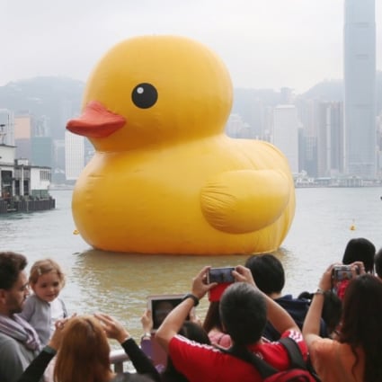 Giant rubber duck has united the city. Photo: Sam Tsang