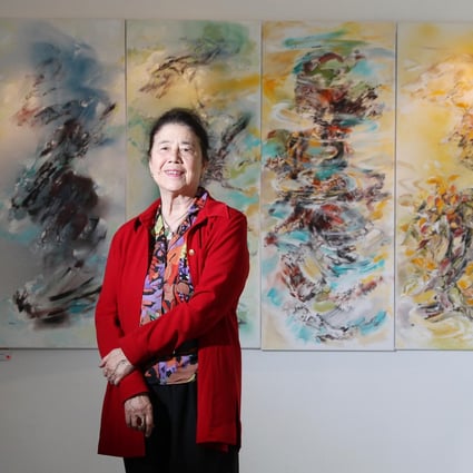 Semi-abstract painter Wendy Yeo shows her "Inspired by Travel" series at The Space Gallery in Sheung Wan. Photo: May Tse
