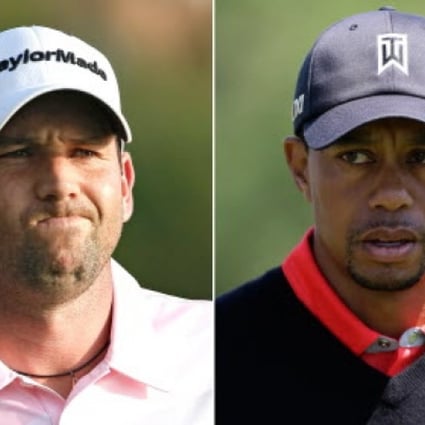  Sergio Garcia (left) and Tiger Woods (right). Garcia hopes to talk to Woods at US Open. Photo: AP