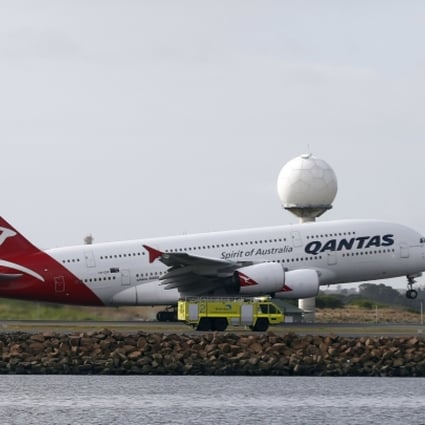 A Qantas Airbus A380 takes off from Sydney. Photo: Reuters