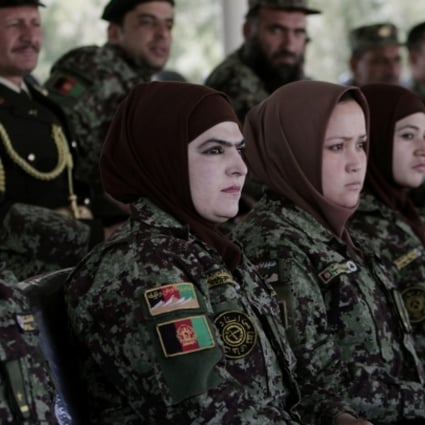 Female soldiers of Afghan National Army in Kabul. Photo: AP