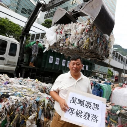 Recyclers are swamped, says Chan Sik-kwan. Photo: Sam Tsang