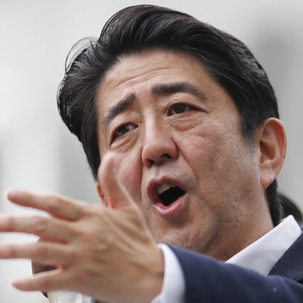 Japanese prime minister Shinzo Abe's Liberal Democratic Party will be tested on Sunday when half of the 242 seats of the Diet's upper house come up for election. Photo: AP