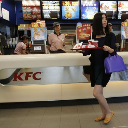 KFC’s parent, Yum Brands, gets nearly 51 per cent of revenue from China, highlighting US companies’ exposure to any slowdown on the mainland. Photo: Reuters