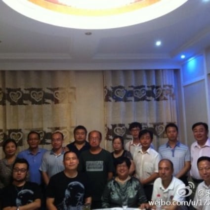 The lawyers representing Chen and his family. Screenshot from Sina Weibo. 