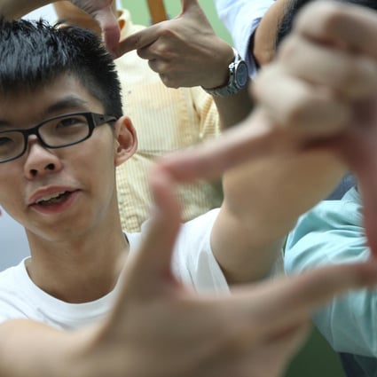 Joshua Wong Chi-fung, convenor of Scholarism, which advocates the right of voters to nominate chief executive candidates. Photo: David Wong