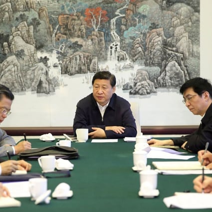 Xi Jinping has participated in four separate half-day meetings with standing committee members of Hebei's provincial party committee. Photo: Xinhua