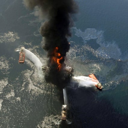 Eleven men died in the Deepwater Horizon oil rig disaster. Photo: AP