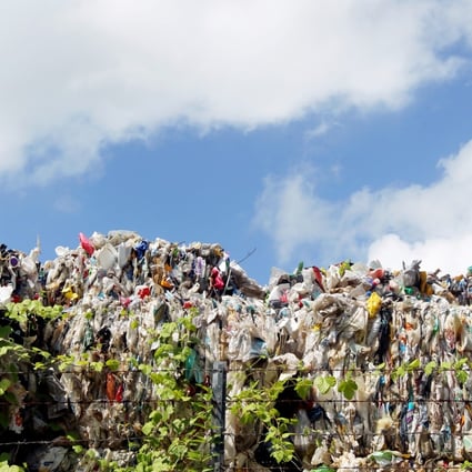 Plastic waste piles up in Tuen Mun. Photo: K. Y. Cheng