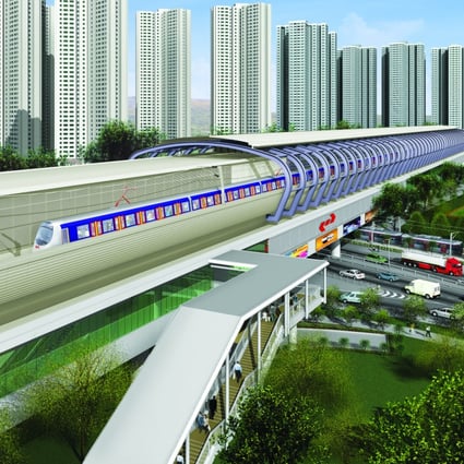 The West Rail in Tuen Mun. Photo: SCMP Pictures