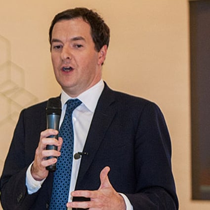 Britain's Chancellor of the Exchequer George Osborne in China on Wednesday. Photo: Xinhua