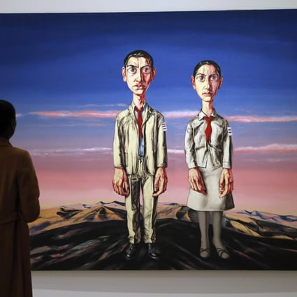 An exhibition dedicated to the work of Zeng Fanzhi opened in Paris this week. Photo: AFP