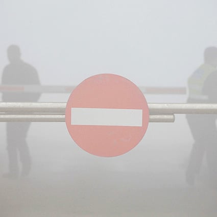 Harbin virtually ground to a halt this week when a pollution index showed airborne contaminants at around 50 times the levels recommended by the World Health Organisation. Photo: AFP