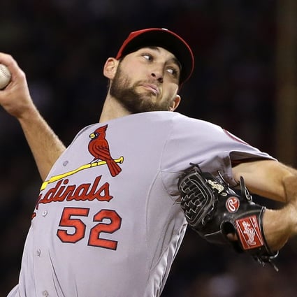 St Louis Cardinals starting pitcher Michael Wacha has improved to 4-0 in the postseason. Photo: AP