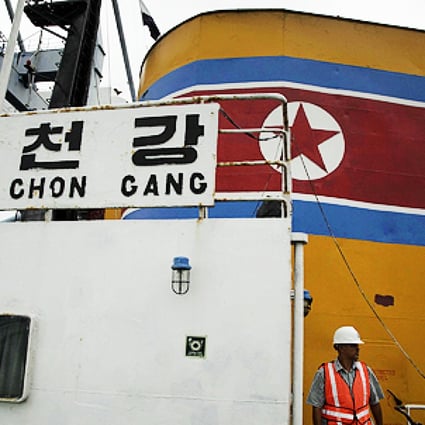 The Chon Cong Gang, a North Korean ship detained in Panama on suspicion of arms smuggling. Photo: AP 
