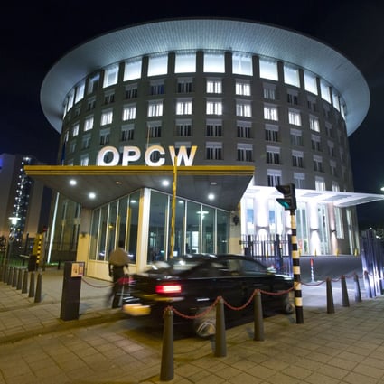 The offices of the noble prize winning Organisation for the Prohibition of Chemical Weapons in the Netherlands. Photo: AP