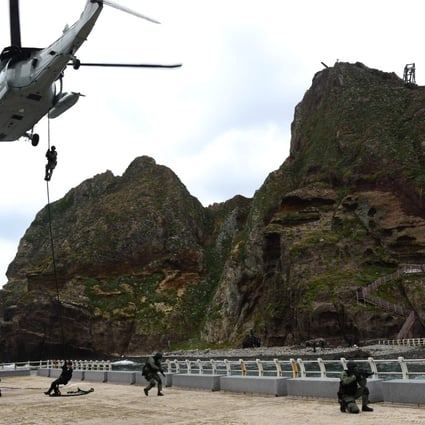 Ongoing rival claims to the Dokdo islands have worried Tokyo. Photo: Reuters