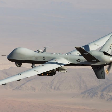 A US Air Force drone during a combat mission over southern Afghanistan. Photo: AP