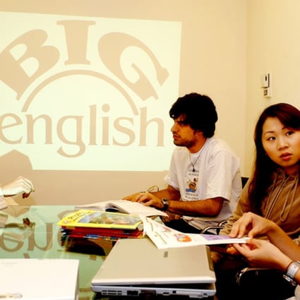English-language skills of Hong Kong's adult population have slumped to the level of South Korea. Photo: Steve Cray