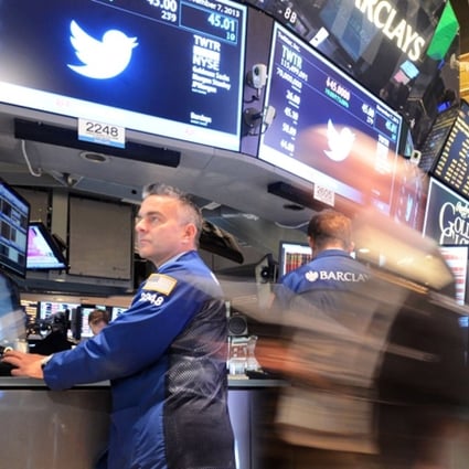 The market is valuing Twitter at nearly as much as CBS or Yahoo. Photo: Xinhua