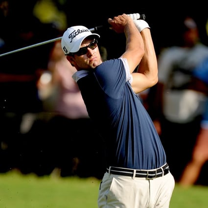  Adam Scott holds a three-shot lead heading into the final round of the Australian PGA Championship. Photo: AFP