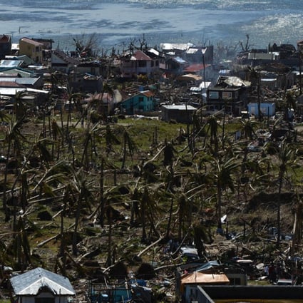 A devastated area from Typhoon Haiyan. Photo: AFP