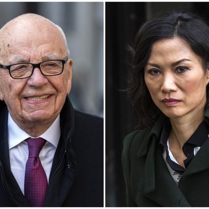 Combination photograph shows Rupert Murdoch and wife Wendi Deng, departing New York State Supreme Court. Photo: Reuters