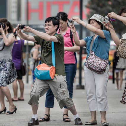 Tourists from mainland China on a visit to Hong Kong. Photo: AFP
