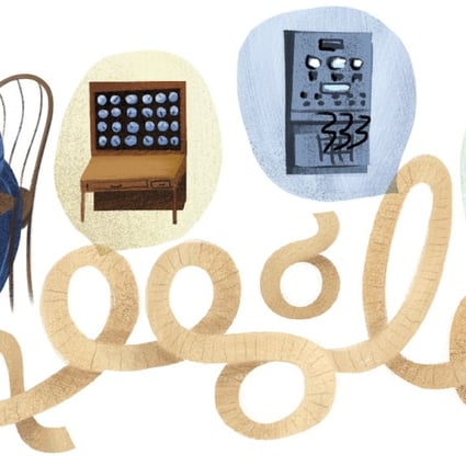 Digital Google Doodle honouring Lady Ada Lovelace, the creator of the very first computer algorithm, more than a century before any actual computers were built. Photo: Google