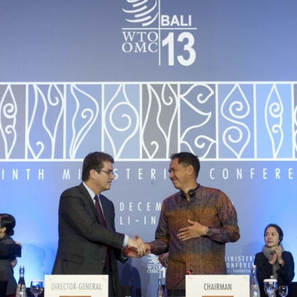 WTO members agree surprise deal in Bali to cut barriers to global trade. Photo: Xinhua