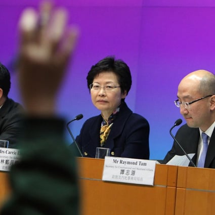 Chief Secretary Carrie Lam Cheng Yuet-Ngor launched a consultation document on methods for forming the 2016 Legislative Council and for selecting the chief executive in 2017.