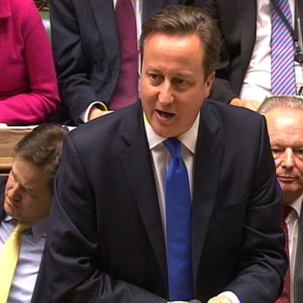 Britain's Prime Minister David Cameron in the House of Commons. Photo: AP