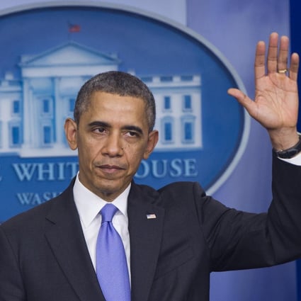 US President Barack Obama winds up a press conference on possible NSA reforms. Photo: AFP