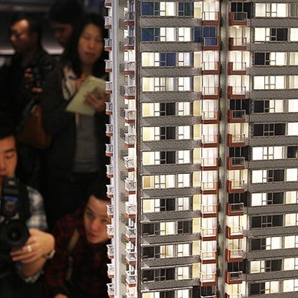 A press preview of show flats at Harmony Place by the Hong Kong Housing Society. Photo: Felix Wong