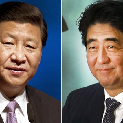Combination of file pictures shows Chinese President Xi Jinping (left) and Japanese Prime Minister Shinzo Abe. Photos: AFP and Reuters