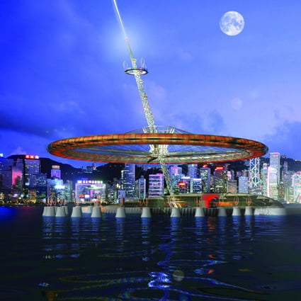 The Hong Kong Spin would house bars and restaurants. Photo: Aedas