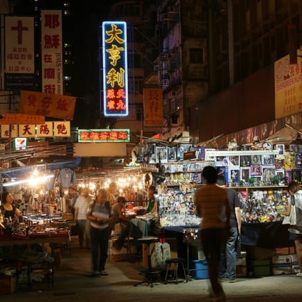 A view of Temple Street in Yau Ma Tei. Photo: K. Y. Cheng