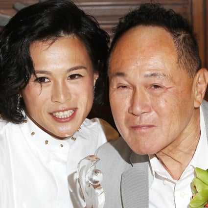 Gigi Chao (Left) and her father Cecil Chao Sze-tsung attend 2013 Hong Kong Professional Elite Ladies Selection in Causeway Bay in August 2013. Photo: SCMP