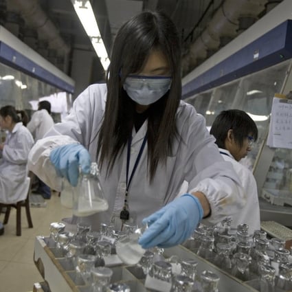 Amid weakness in global stock markets, investors have switched to small-cap stocks such as drug data firm Citic 21CN. Photo: Bloomberg