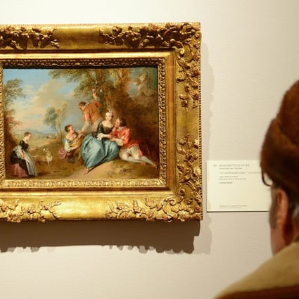 Jean-Baptiste Pater's "La Cueillette des Roses", a painting looted by the Nazis during World War II. Photo: AFP