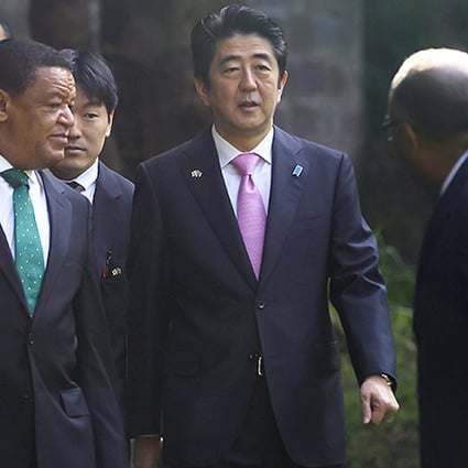 Japanese Prime Minister Shinzo Abe visits Ethiopia. Photo: EPA
