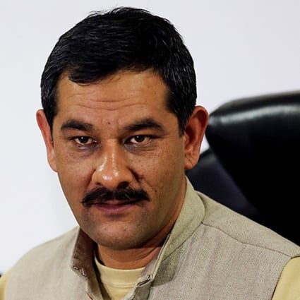 Jitendra Singh, Minister of State for Youth Affairs and Sports, speaks during a press conference in New Delhi, India, on Tuesday. Photo: EPA
