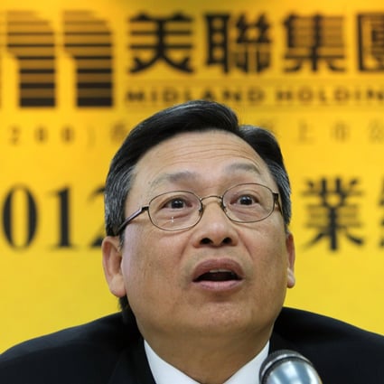 Freddie Wong Kin-yip, Chairman of Midland Holdings. Photo: Felix Wong
