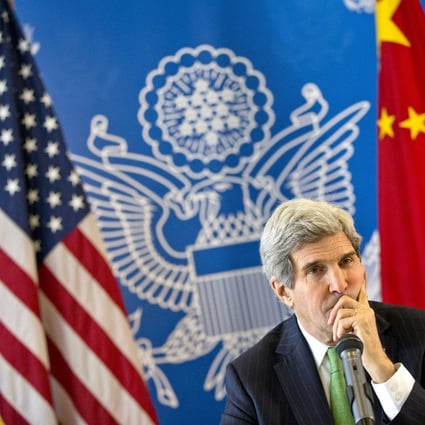 U.S. Secretary of State John Kerry listens to a question during a discussion with Chinese bloggers in Beijing. Photo: Reuters