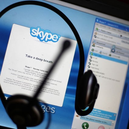 Skype has 300 million active users worldwide. Photo: AFP