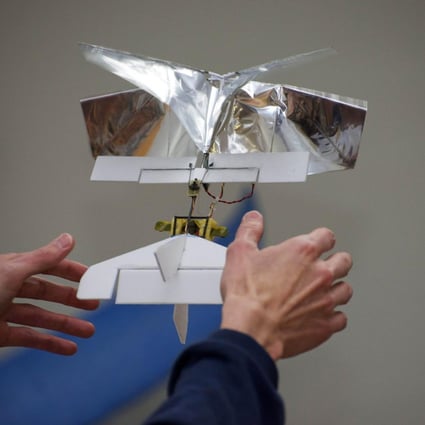 DelFly Explorer weighs the same as four sheets of paper. Photo: AFP