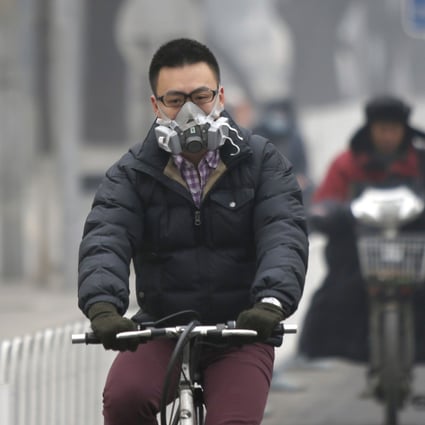 Smog in much of the country's north has prompted a rush by consumers to buy face masks and air purifiers. Photo: Reuters