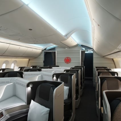 Air Canada's new international business class cabin on the Boeing 787 Dreamliner