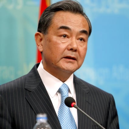 Chinese Foreign Minister Wang Yi speaks during a news conference in Baghdad. Photo: Reuters